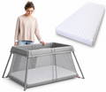 Premium Travel Cot Bed Mattress – Extra Soft, Hygienic & Versatile | Best Cot Mattress & Cot Mattress Protector for Travel, Folding & Camping Cot Setups | Fast UK Delivery – Cotton Haven