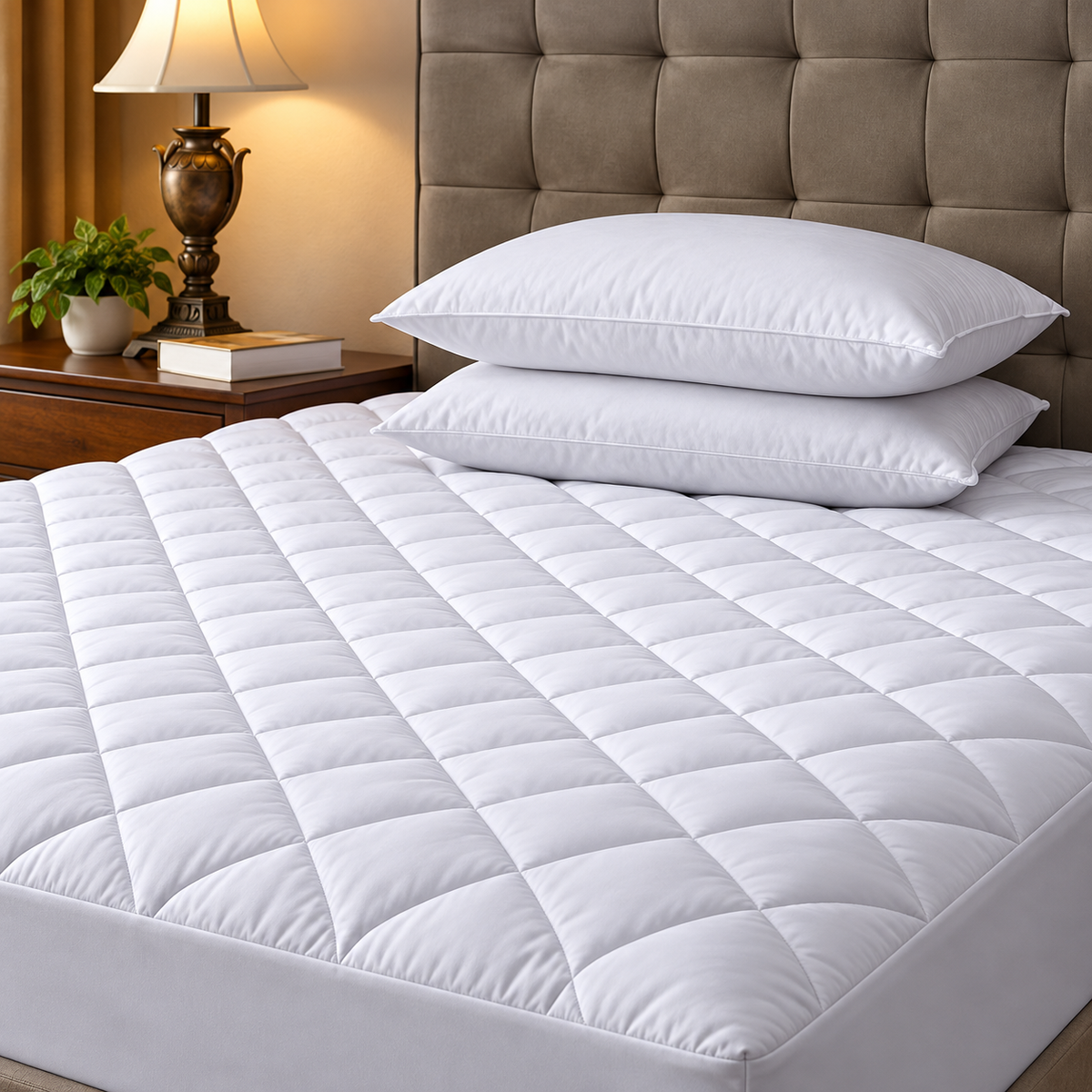 Extra Deep Luxury Quilted Waterproof Mattress Protector with 30cm Elasticated Sides for Unmatched Comfort & Hygiene – Cotton Haven