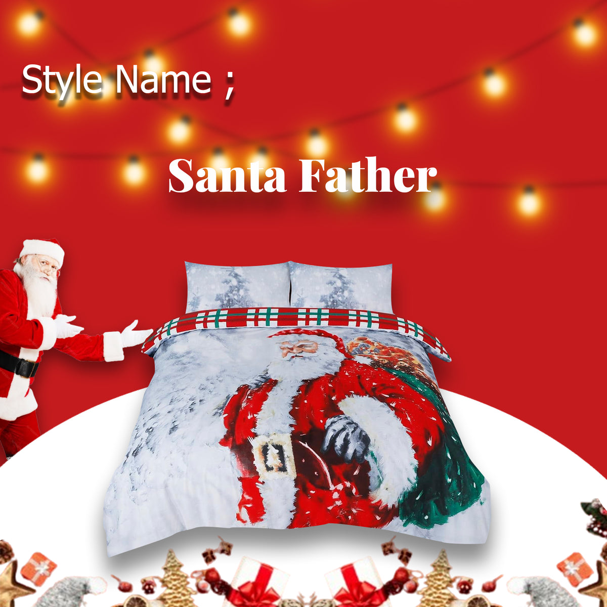 Limited Edition 3D Christmas Duvet Set | Festive, Cozy & Reversible - Cotton Haven