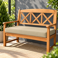 OUTDOOR 2 3 4 SEATER BENCH PAD WATERPROOF FABRIC GARDEN FURNITURE SEAT CUSHION - COTTON HAVEN